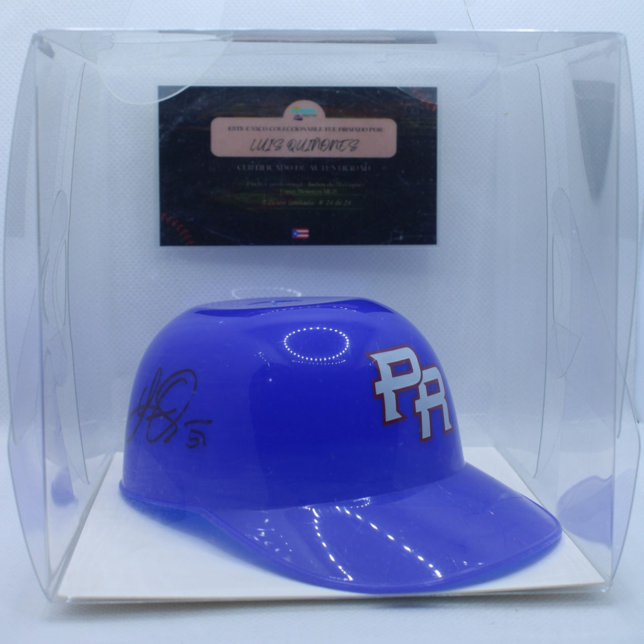 Casco Coleccionable Firmado – Eduardo Rivera (Edición Limitada #/26)