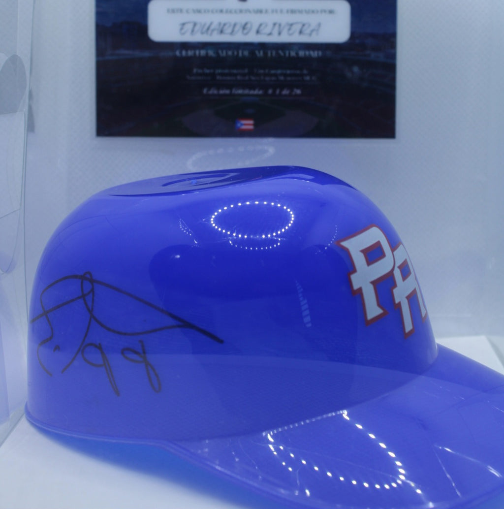 Casco Coleccionable Firmado – Eduardo Rivera (Edición Limitada #/26)